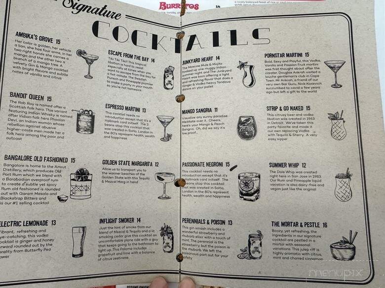 Mortar & Pestle Bar - San Ramon, CA menu_pic