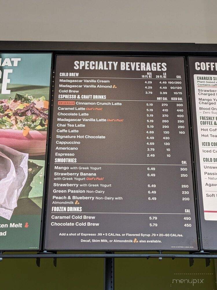 Panera Bread - Yucaipa, CA menu_pic