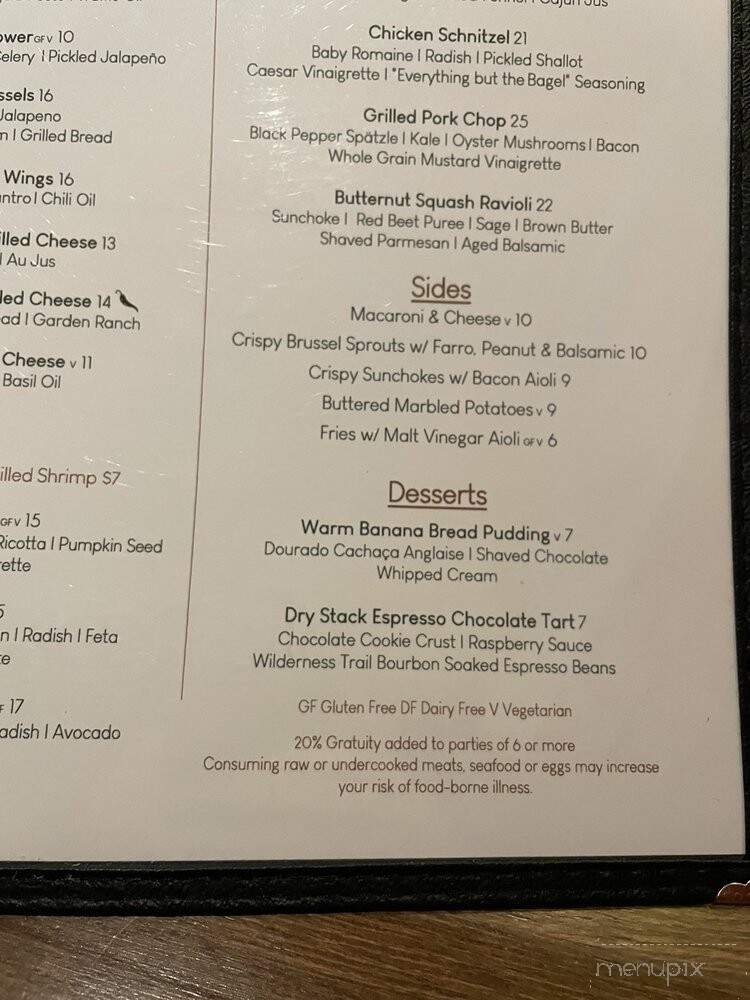 The Still Restaurant & Cocktail Bar - Danville, KY menu_pic