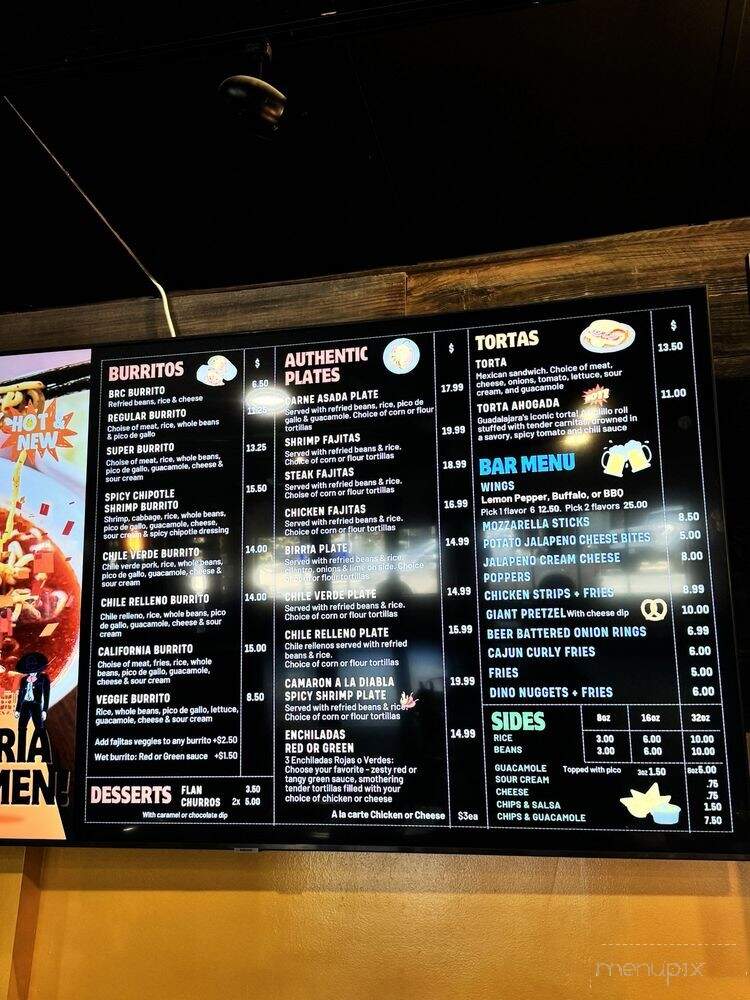Guadalajara Taqueria - Brentwood, CA menu_pic