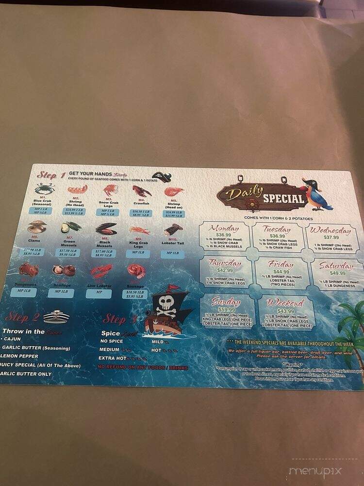 Red Crab Juicy Seafood - Brockton, MA menu_pic