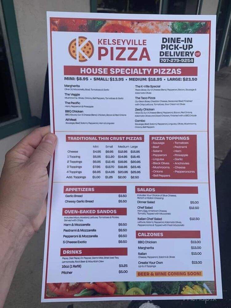 Kelseyville Pizza - Kelseyville, CA menu_pic