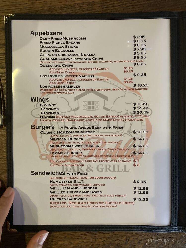 Los Robles Bar and Grill - Houston, TX menu_pic