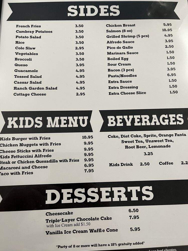 Carlos Cuisine Family Restaurant - Richmond, IN menu_pic