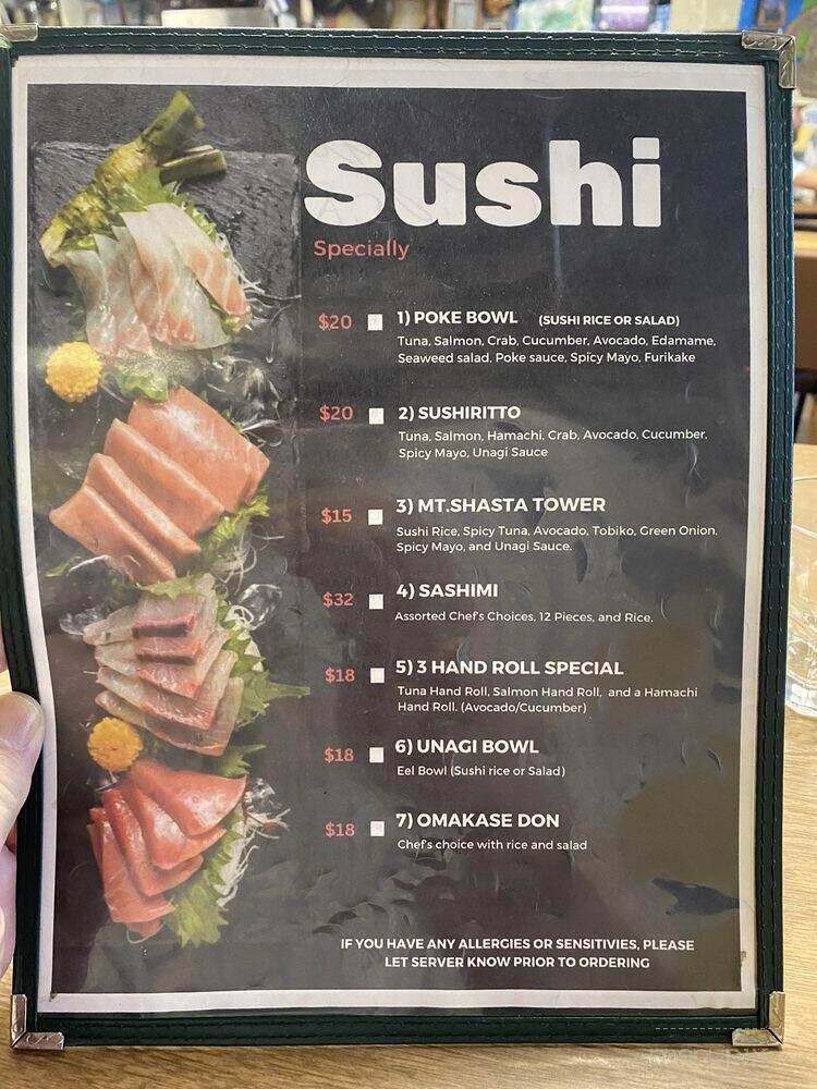 Gigi's Cafe - Mount Shasta, CA menu_pic