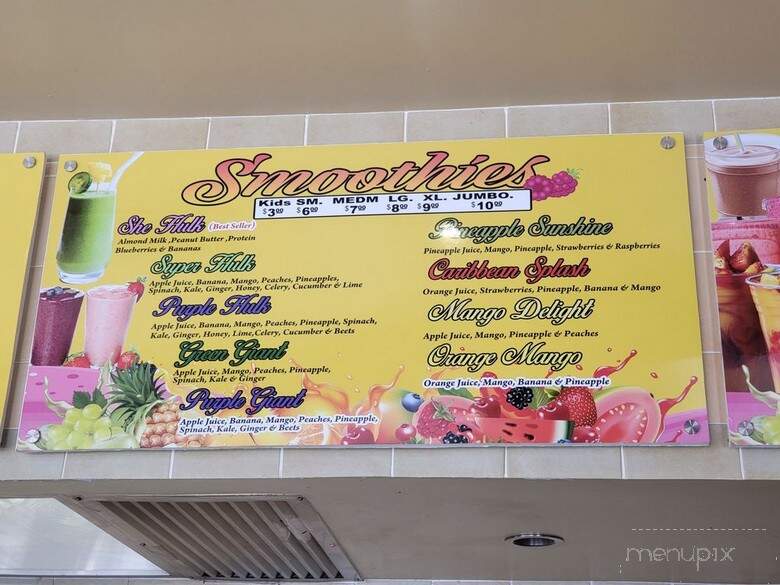 Sunshine Smoothies & Coffee - Vallejo, CA menu_pic