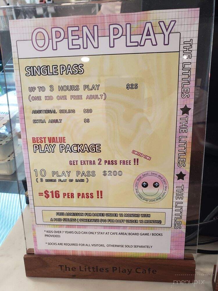 The Littles Play Cafe - Latham, NY menu_pic