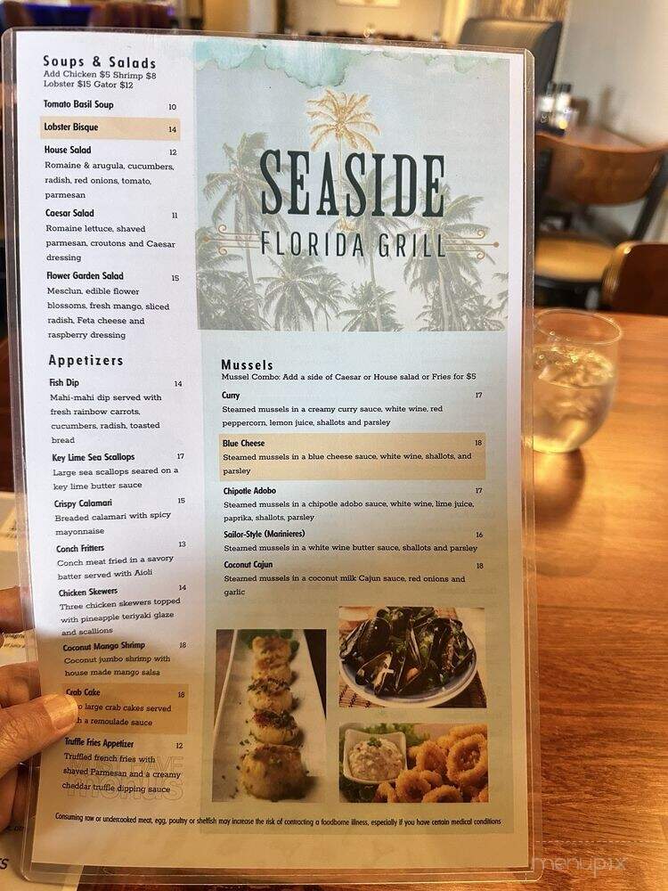 Seaside Florida Grill - Satellite Beach, FL menu_pic