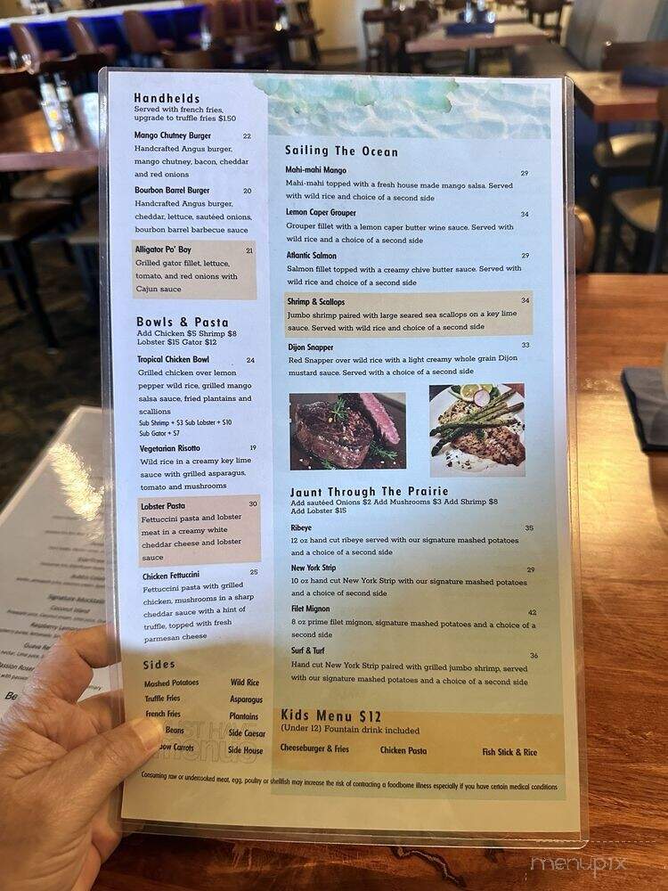 Seaside Florida Grill - Satellite Beach, FL menu_pic