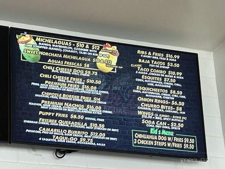 Border Dogs & Michelaguas - Camarillo, CA menu_pic