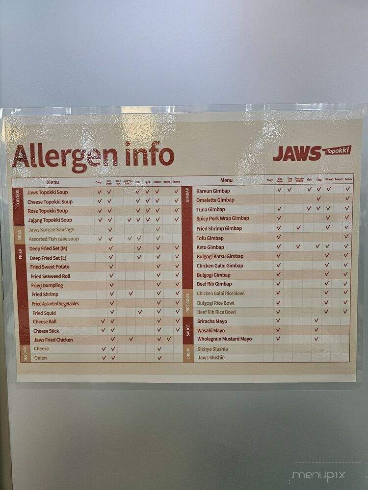 Jaws Topokki - Suwanee, GA menu_pic