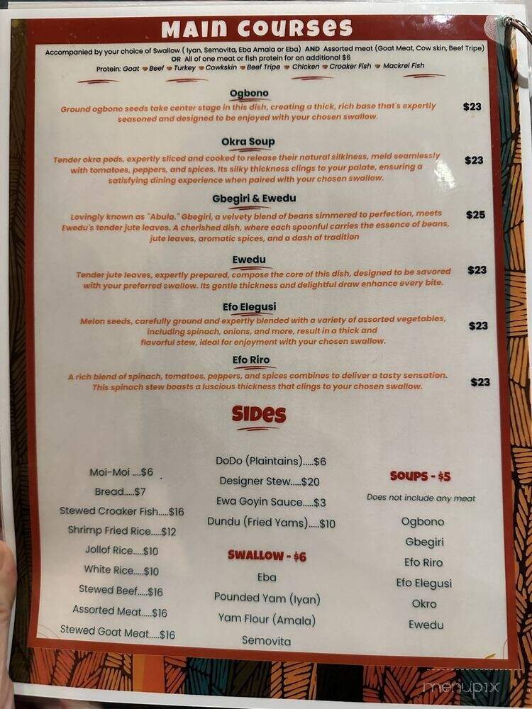 Eatwell African Restaurant & Lounge - Philadelphia, PA menu_pic