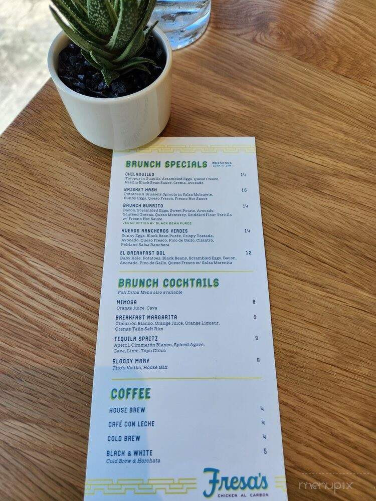 Fresa's - Austin, TX menu_pic