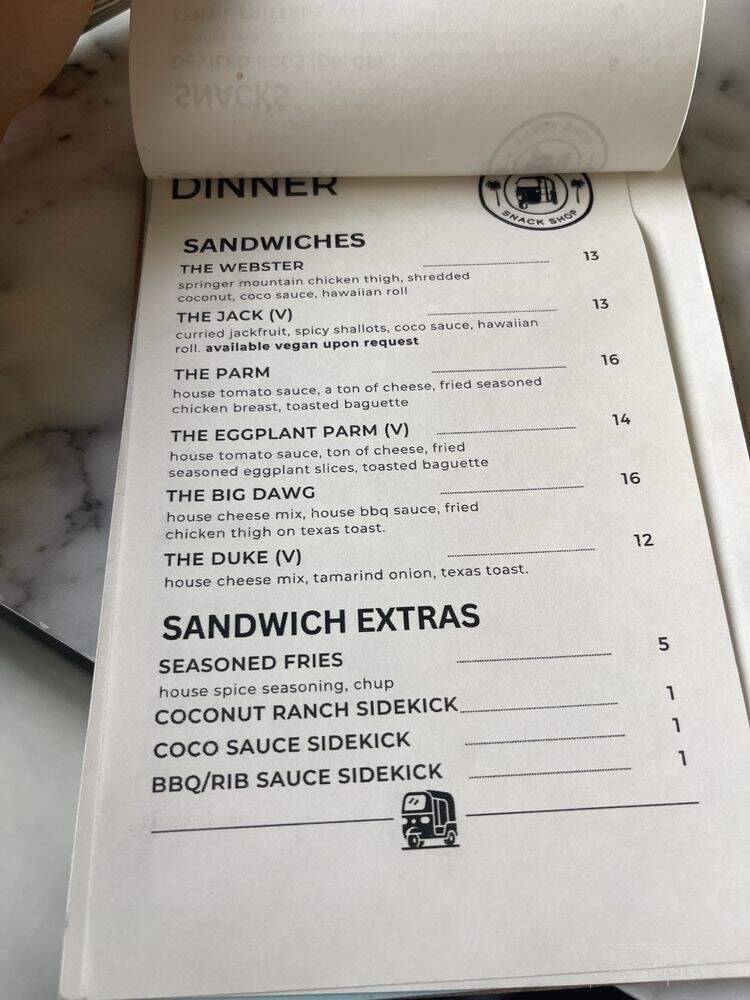 Tuk Tuk Snack Shop - Lexington-Fayette, KY menu_pic