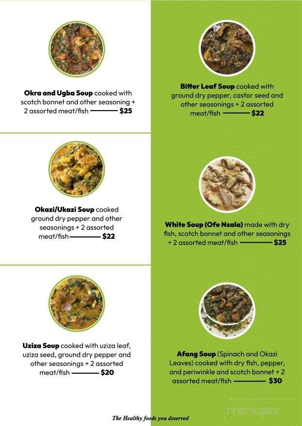 Nayo's African Cuisine - Chicago, IL menu_pic