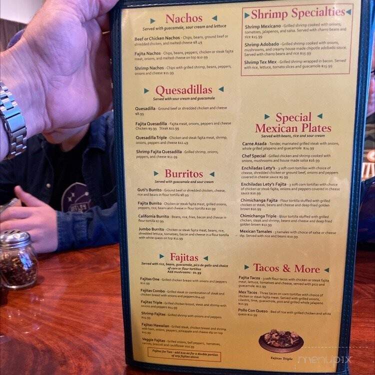 Gutis Mex-Italy Restaurant - Arkadelphia, AR menu_pic