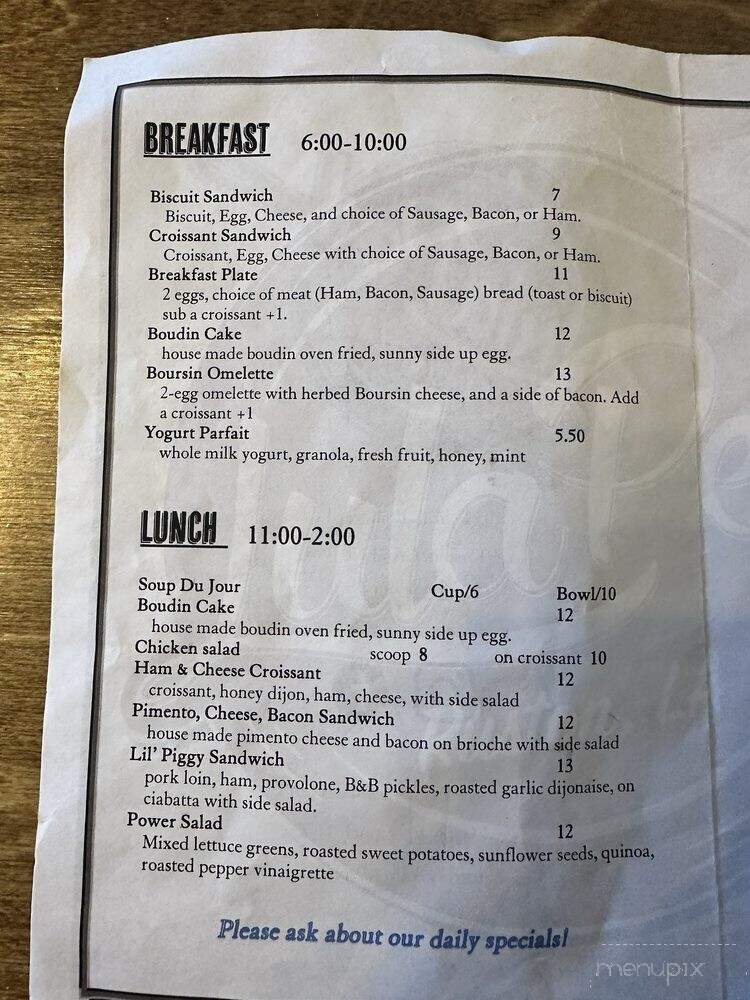 Lula Perl - Ruston, LA menu_pic