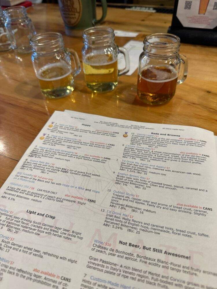 Soulmate Brewing - Elmore, VT menu_pic