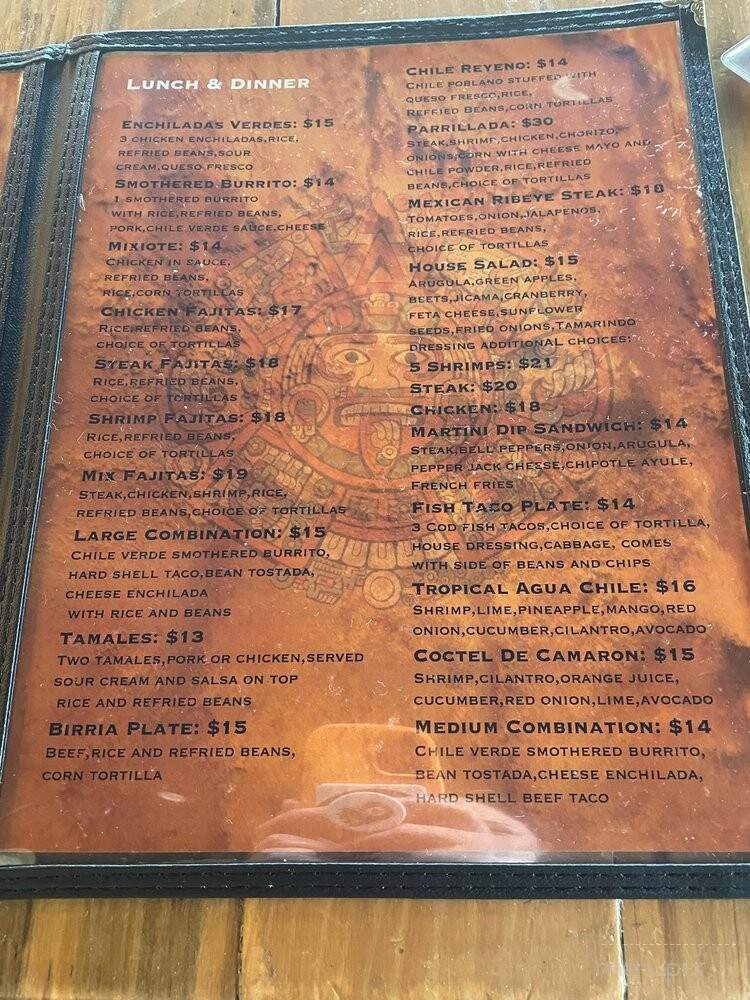Taqueria Martini - Taylorsville, UT menu_pic