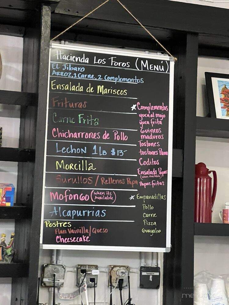 Hacienda Los Foros - Jacksonville, FL menu_pic