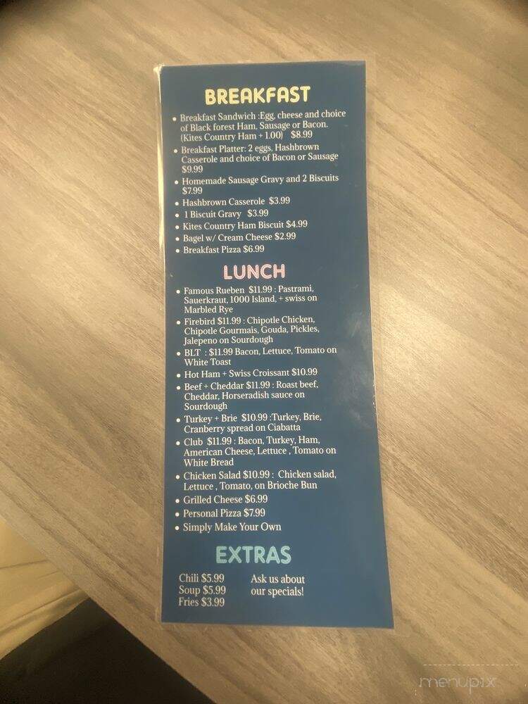 Cafe Charm - Rhoadesville, VA menu_pic