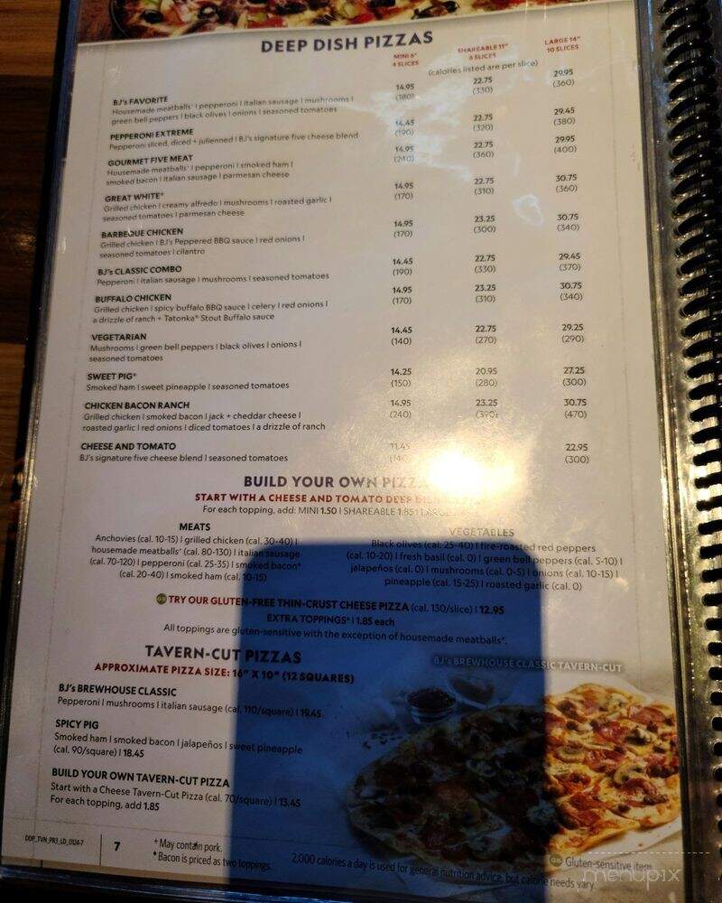 BJ's Restaurant & Brewhouse - Grand Rapids, MI menu_pic