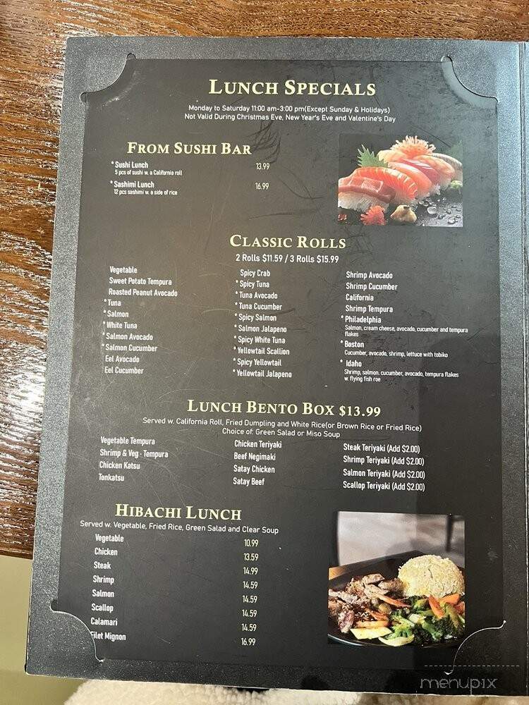 Izumi Japanese Restaurant - Eagle, ID menu_pic