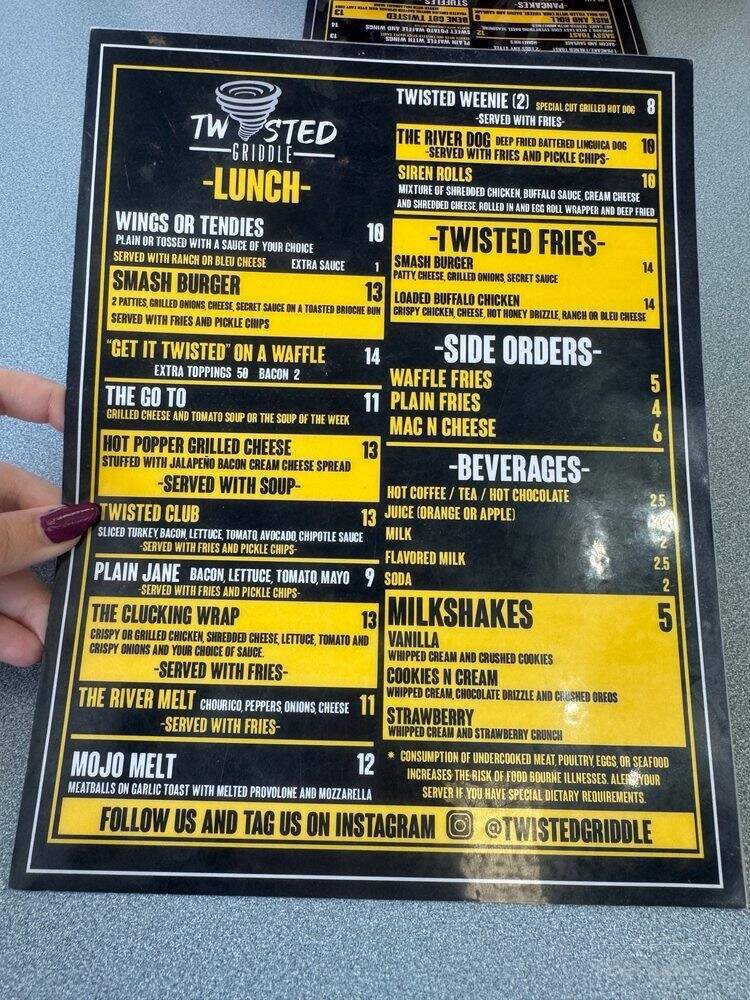 Twisted Griddle - Fall River, MA menu_pic