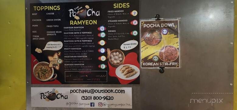 Yum Yum Pocha - Tucson, AZ menu_pic