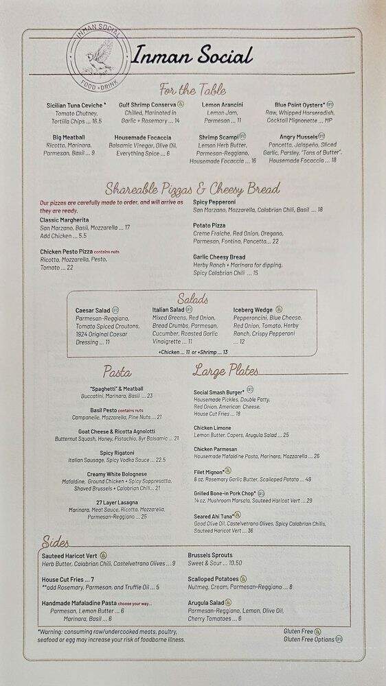 Inman Social - Cleveland, TN menu_pic