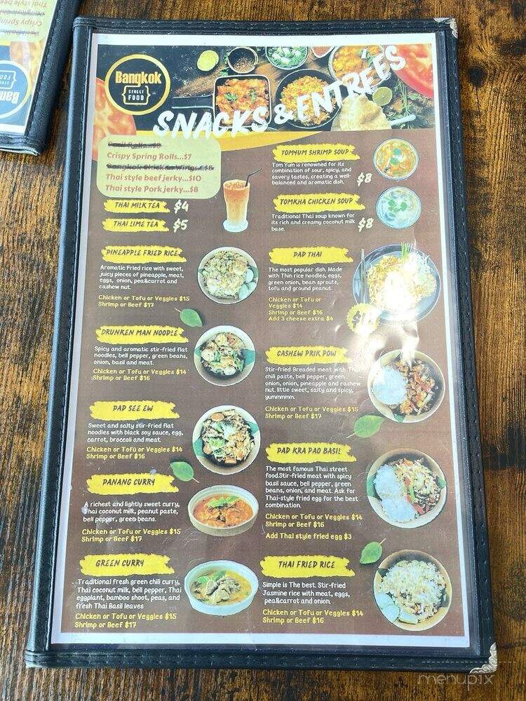 Bangkok Street Food - Chamblee, GA menu_pic