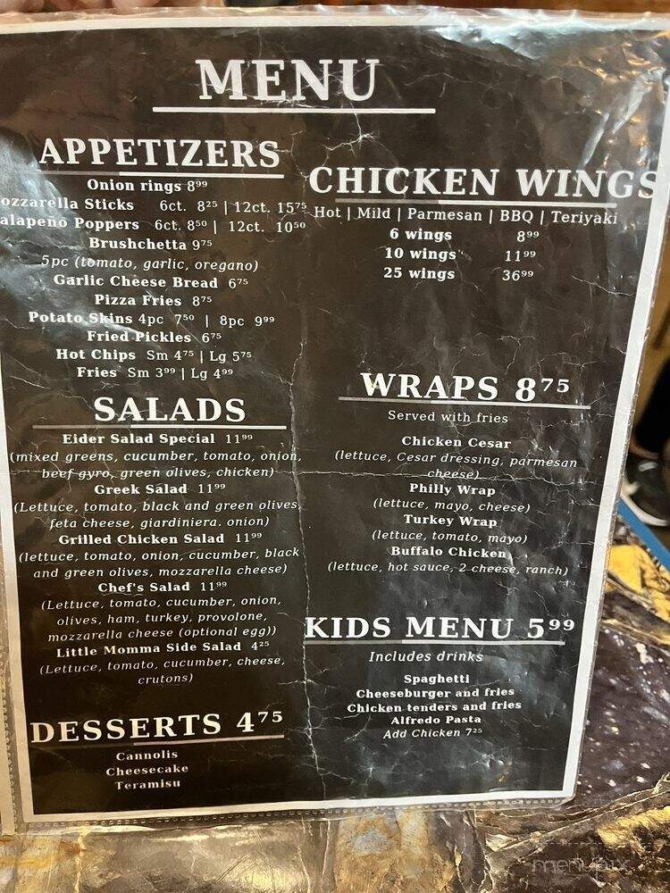 Og's Sports Grill - Asheboro, NC menu_pic