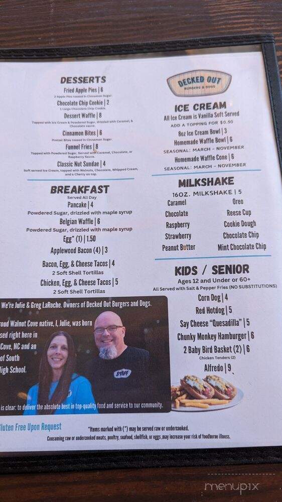 Decked Out Burgers & Dogs - Walnut Cove, NC menu_pic