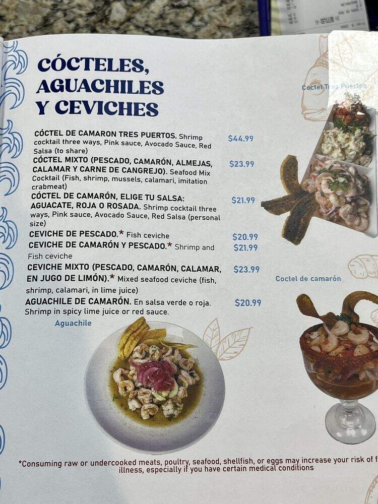 Zavaleta's Mariscos Restaurant - Arlington, VA menu_pic