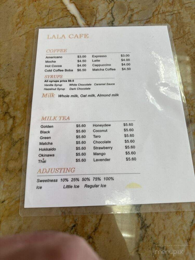 Lala Bean & Green Cafe - Albuquerque, NM menu_pic
