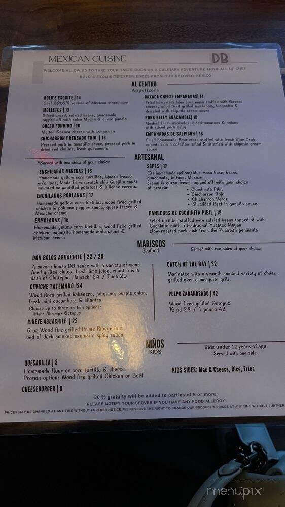 Don Bolos - Odessa, TX menu_pic