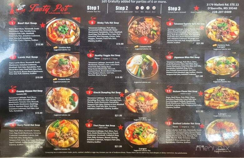 Tasty Pot - D'Iberville, MS menu_pic