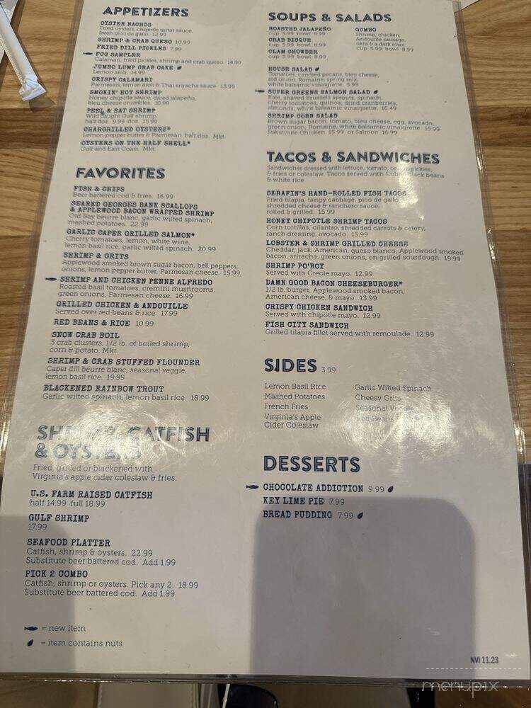 Fish City Grill - Prosper, TX menu_pic