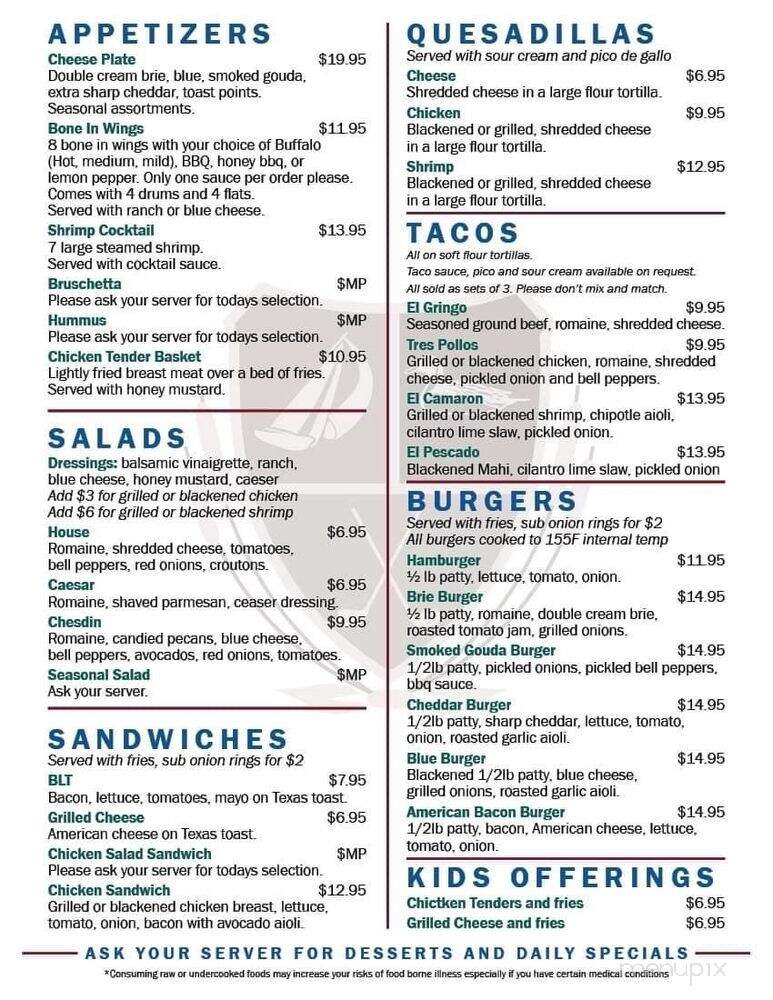 Benny's On the Green - Chesterfield, VA menu_pic
