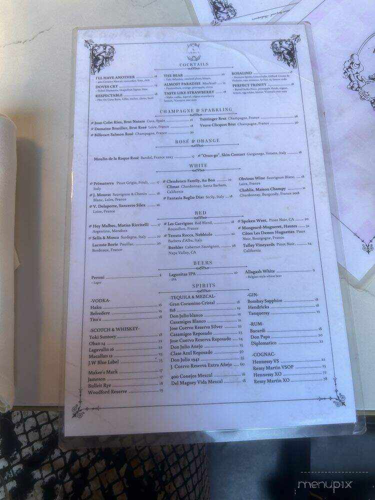 Arden Cafe - West Hollywood, CA menu_pic