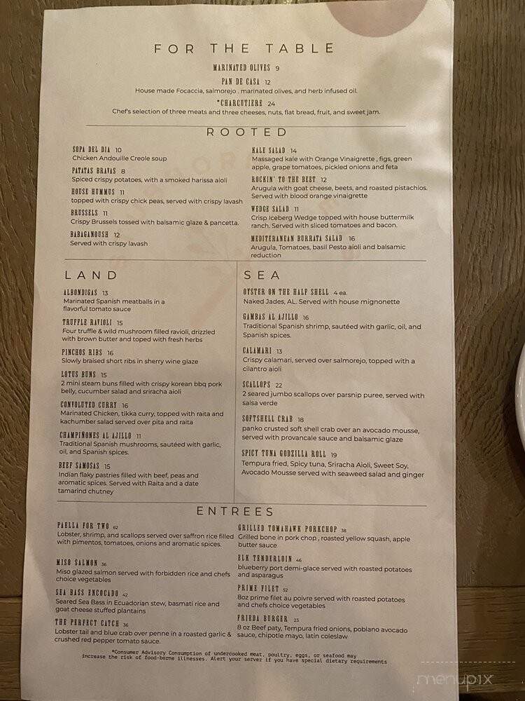 Stubborn Seeds - Highlands, NC menu_pic