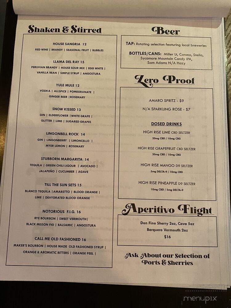 Stubborn Seeds - Highlands, NC menu_pic