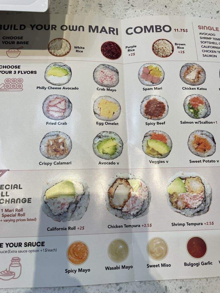 Mari Mari - Philadelphia, PA menu_pic