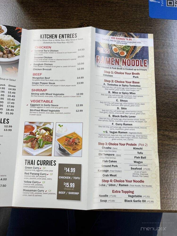 Mizu - Asheville, NC menu_pic