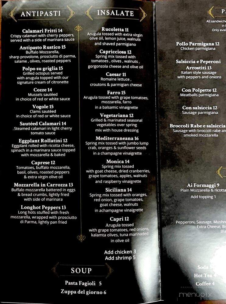 Tony' Open Kitchen - Cranbury, NJ menu_pic