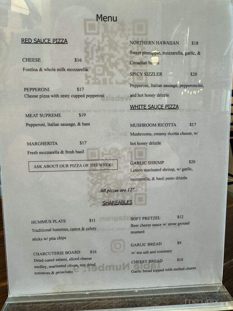 Whalehead Brewery - Corolla, NC menu_pic