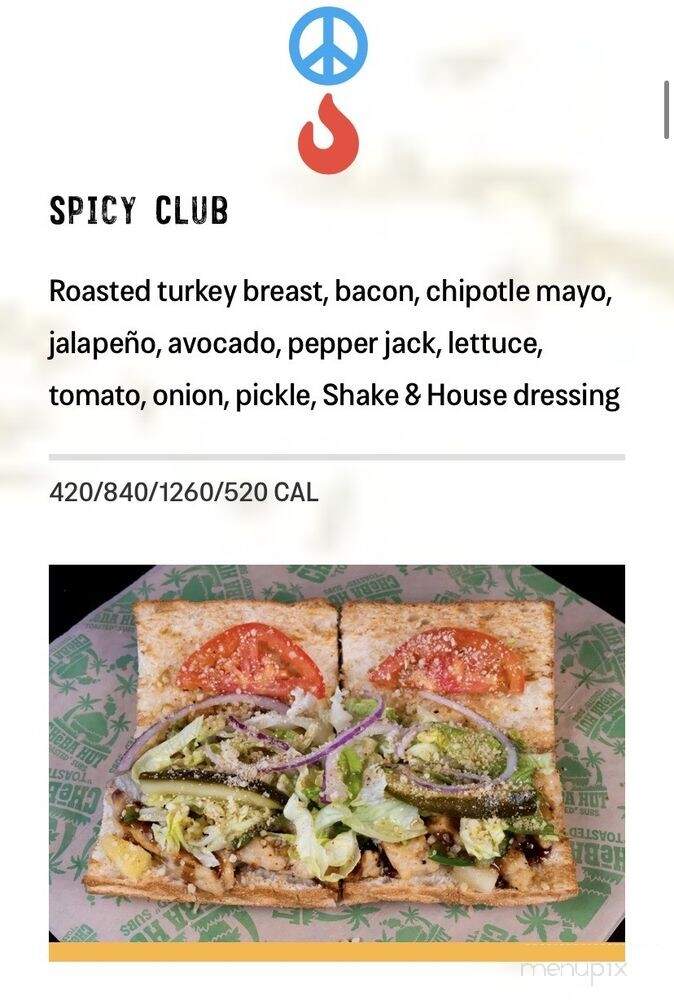 Cheba Hut Toasted Subs - Dallas, TX menu_pic