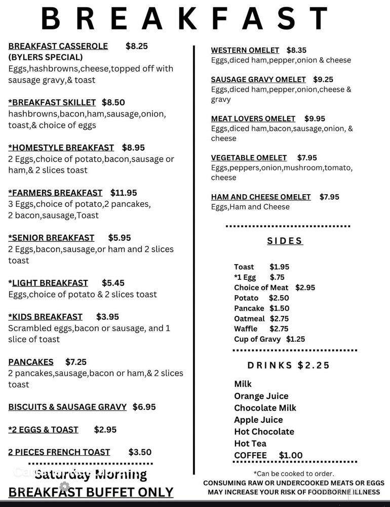 Cardinal Restaurant - Custer, MI menu_pic