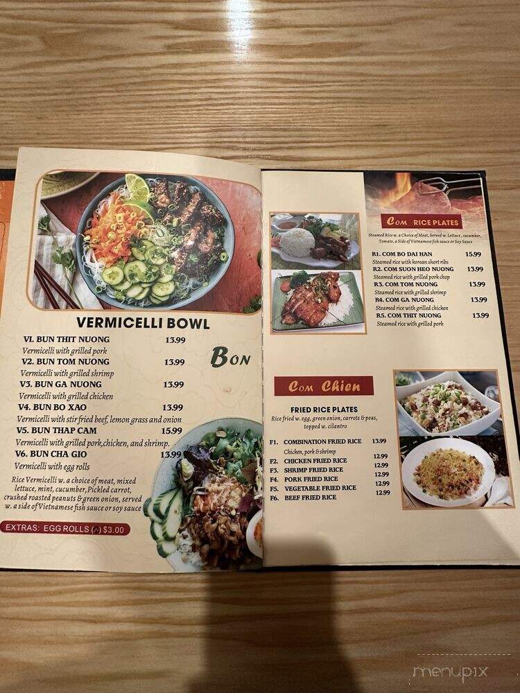 Pho Plus - Carmel, IN menu_pic