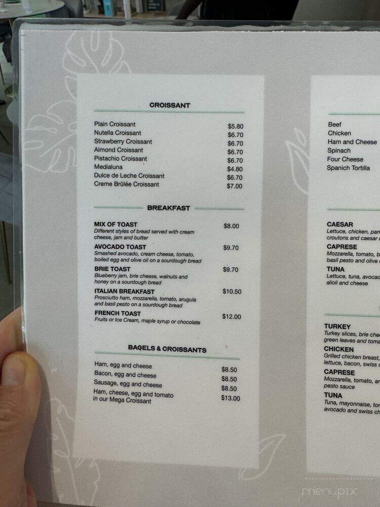 Un Attimo Coffee - Plantation, FL menu_pic